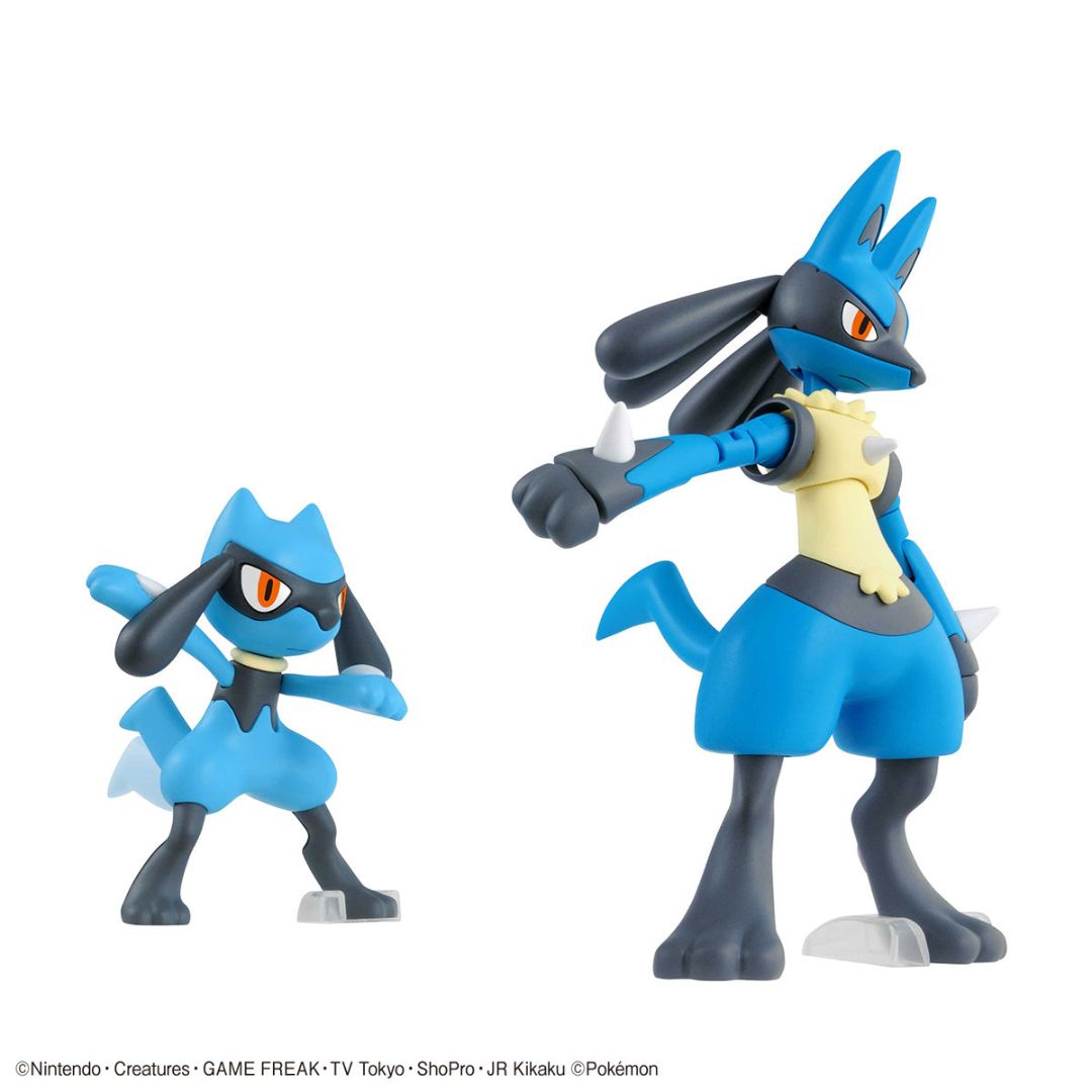 Bandai Pokemon Plastic Model Collection Select Series 44 Riolu & Lucario Set