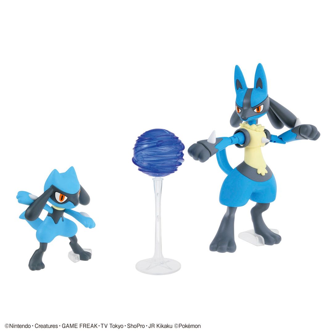 Bandai Pokemon Plastic Model Collection Select Series 44 Riolu & Lucario Set
