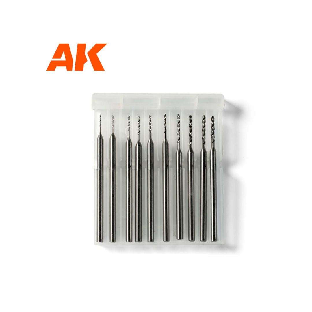 AK Interactive AK9043 Drill Bits (0.4-1.3)