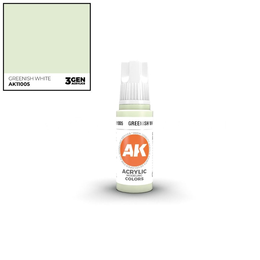 AK Interactive 3 Gen Acrylics AK11005 Greenish White 17ml