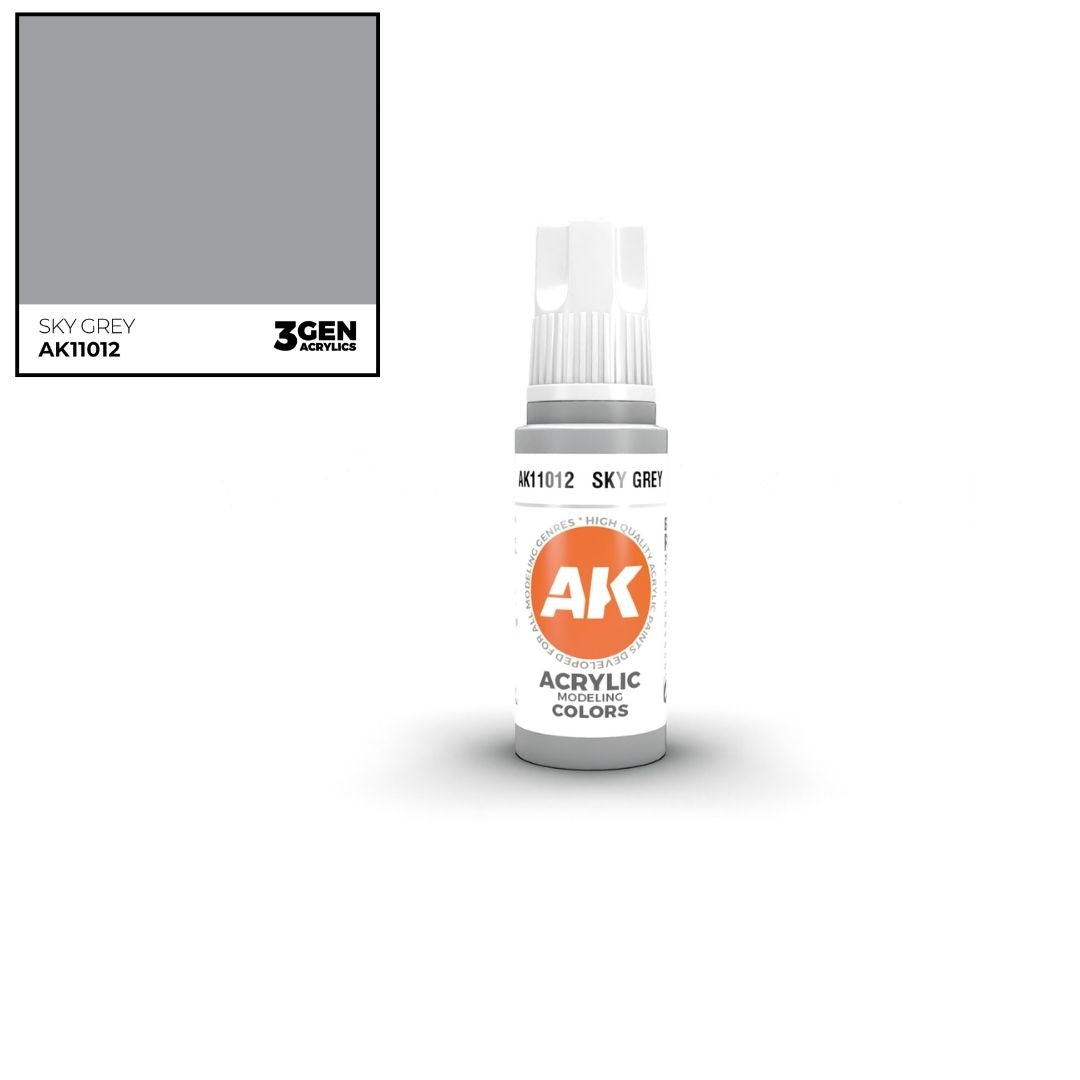 AK Interactive 3 Gen Acrylics AK11012 Sky Grey 17ml