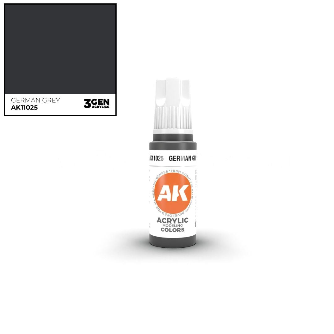 AK Interactive 3 Gen Acrylics AK11025 German Grey 17ml