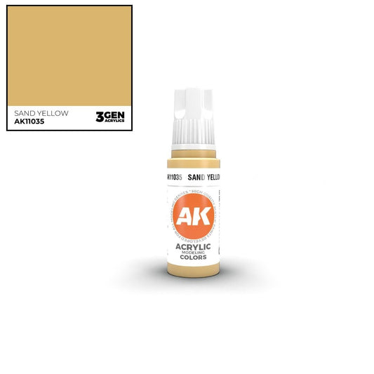 AK Interactive 3 Gen Acrylics AK11035 Sand Yellow 17ml