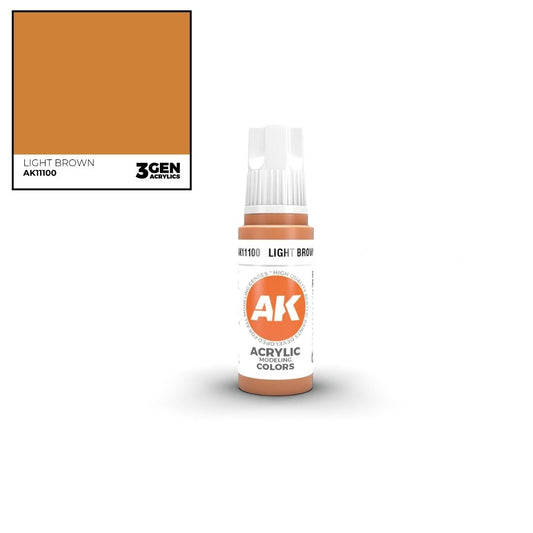 AK Interactive 3 Gen Acrylics AK11100 Light Brown 17ml