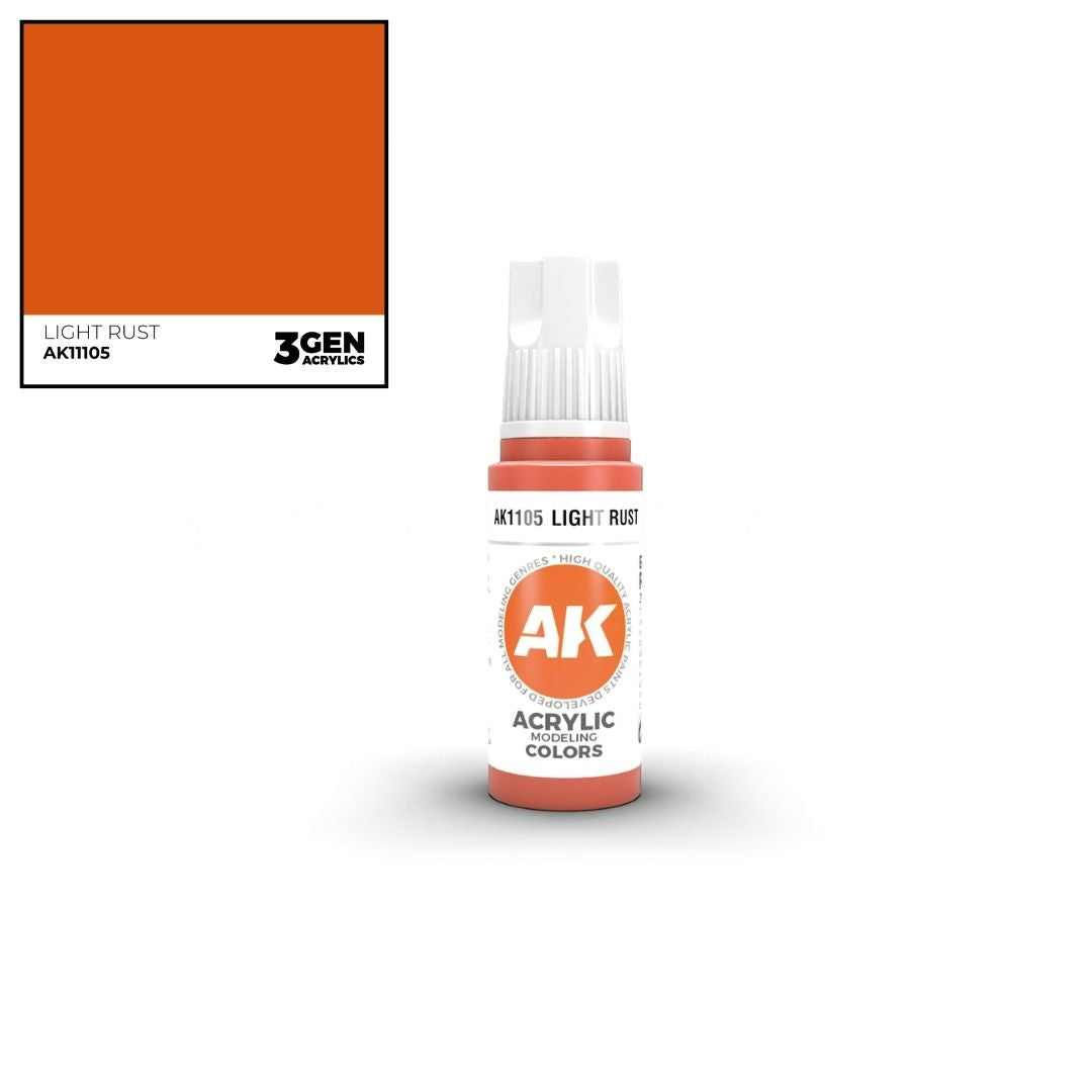 AK Interactive 3 Gen Acrylics AK11105 Light Rust 17ml