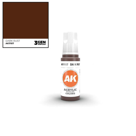 AK Interactive 3 Gen Acrylics AK11107 Dark Rust 17ml