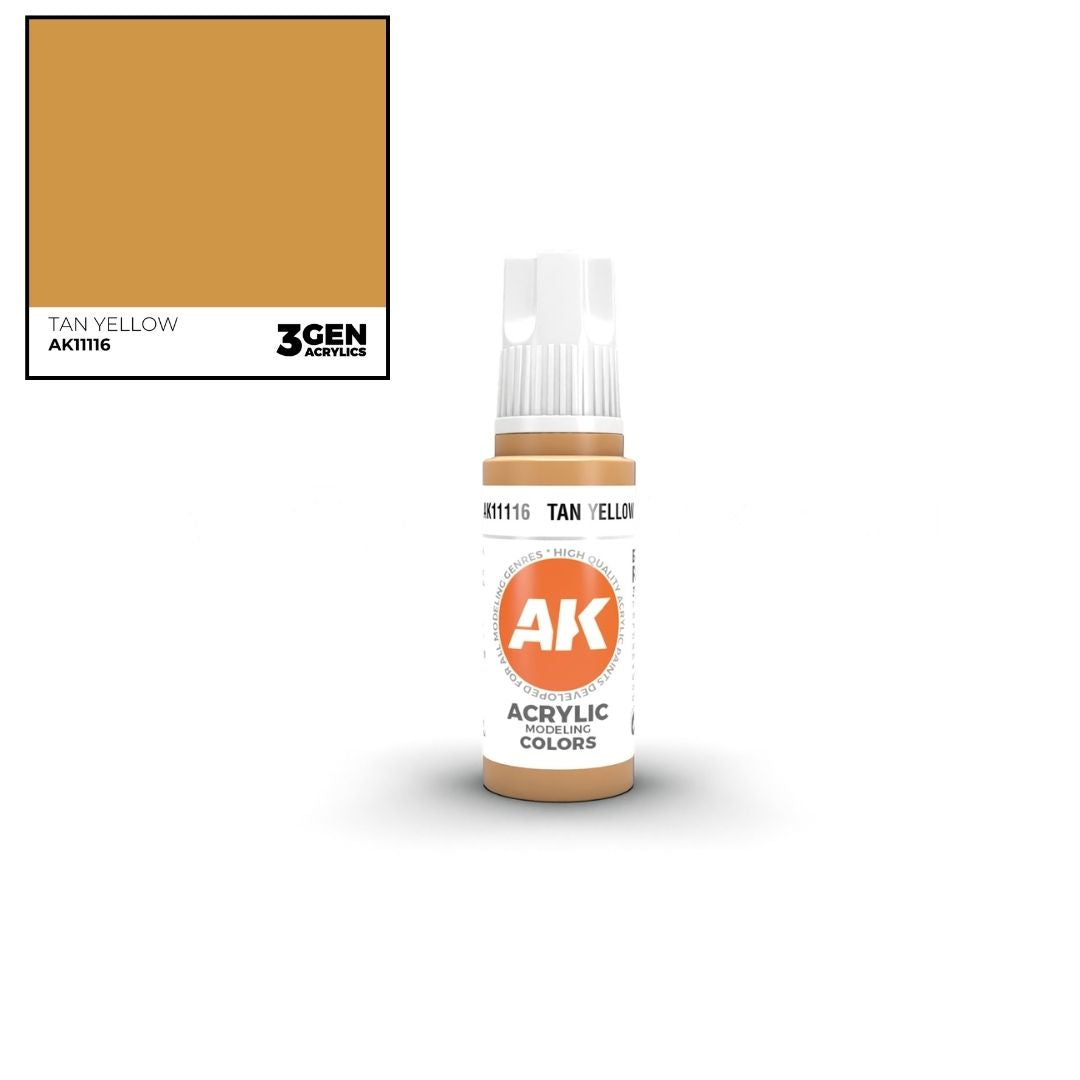 AK Interactive 3 Gen Acrylics AK11116 Tan Yellow 17ml
