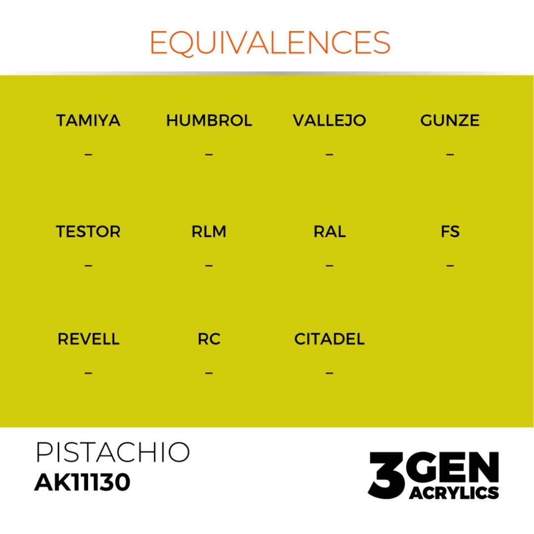 AK Interactive 3 Gen Acrylics AK11130 Pistachio 17ml