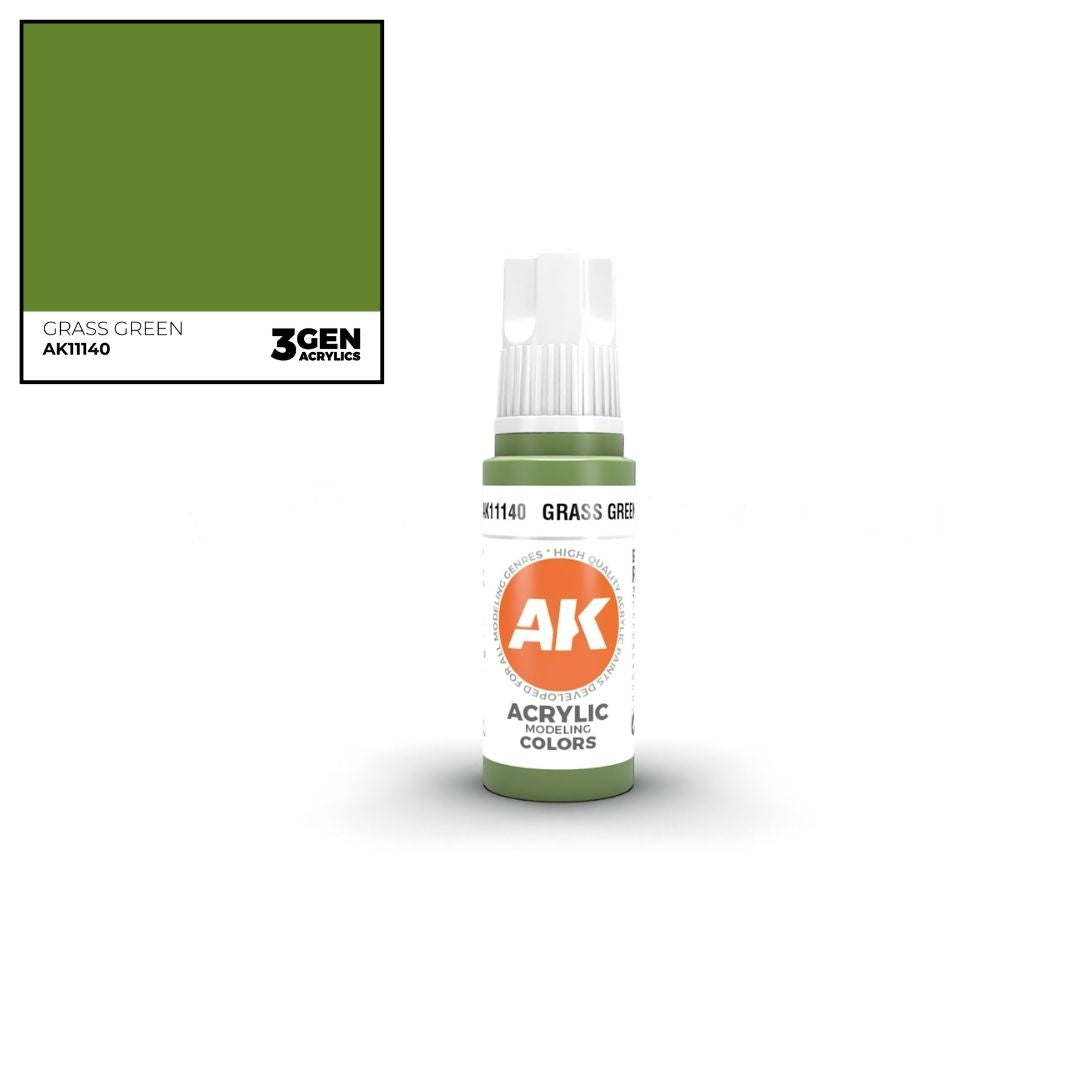 AK Interactive 3 Gen Acrylics AK11140 Grass Green 17ml
