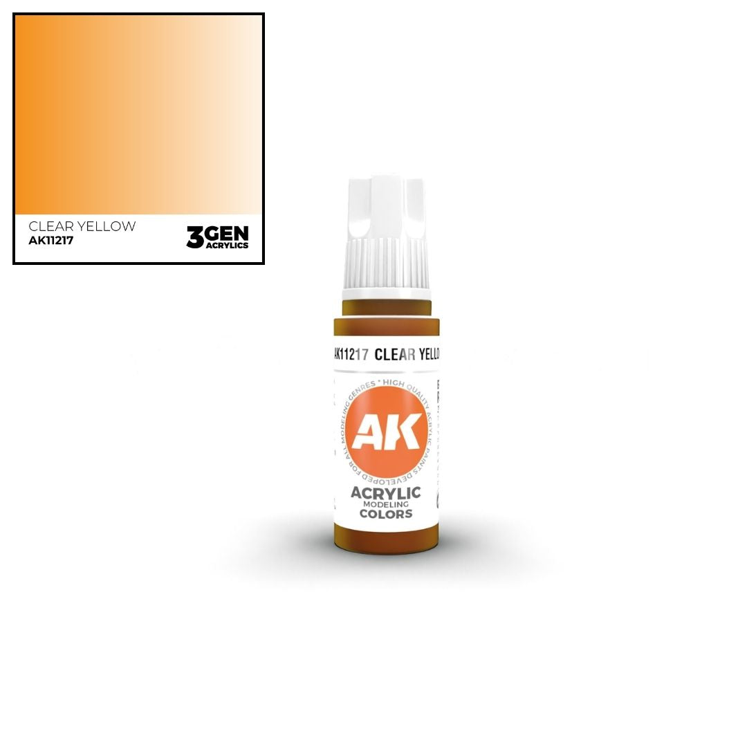 AK Interactive 3 Gen Acrylics AK11217 Clear Yellow 17ml