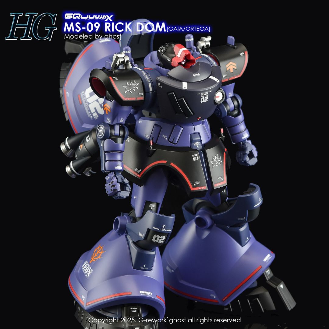 G-Rework Decal - [HG] GQUUUUUUX MS-09 RICK DOM (GAIA/ORTEGA)