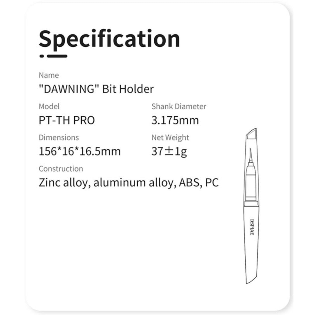 DSPIAE PT-TH07 - PT-TH09  DAWNING Bit Holder