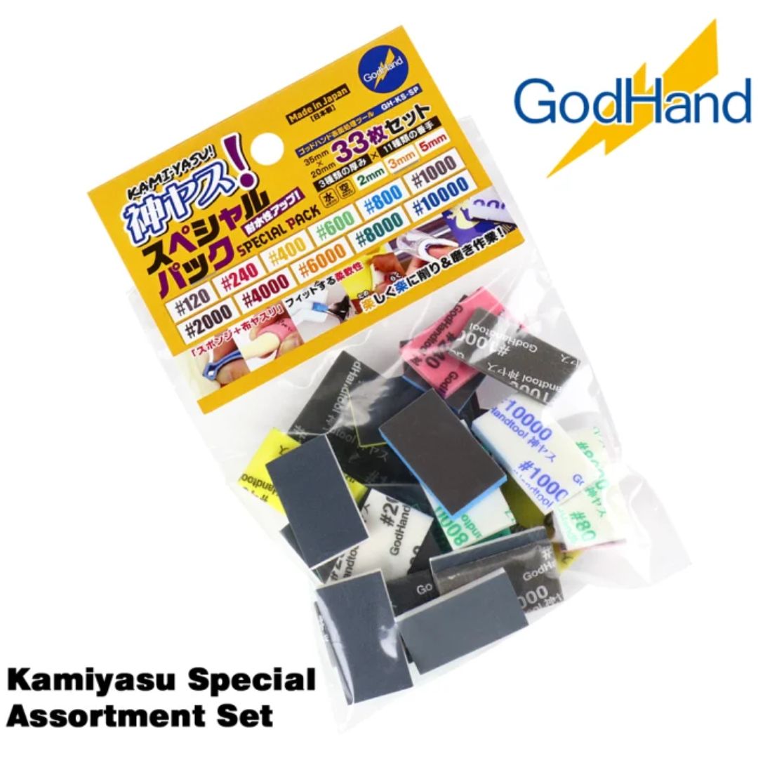 GodHand KS-SP Kamiyasu Special Assortment Sanding Stick Set