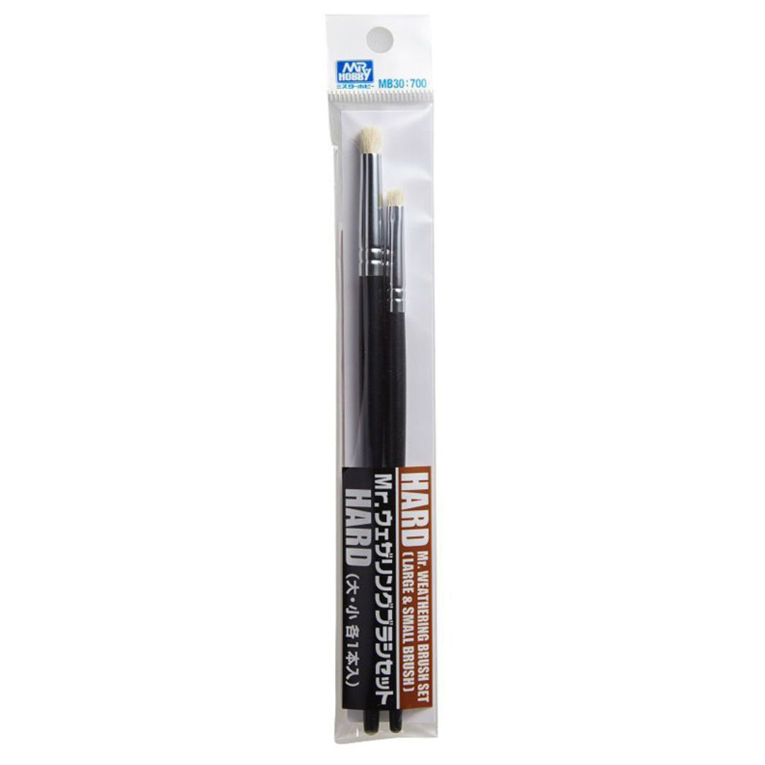 MR HOBBY MB30 Mr. Weathering Brush Set Hard