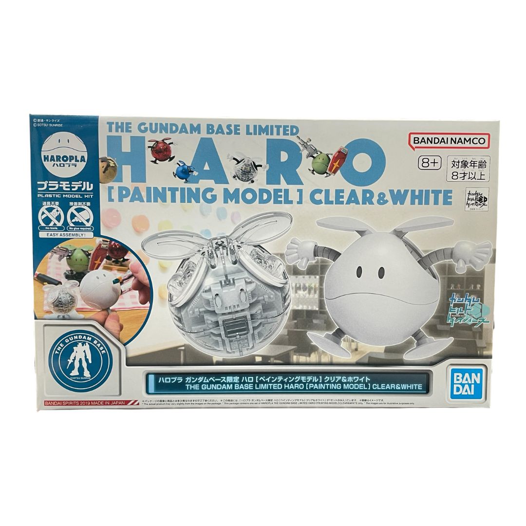 HAROPLA GUNDAM BASE LIMITED HARO [PAINTING MODEL] CLEAR & WHITE