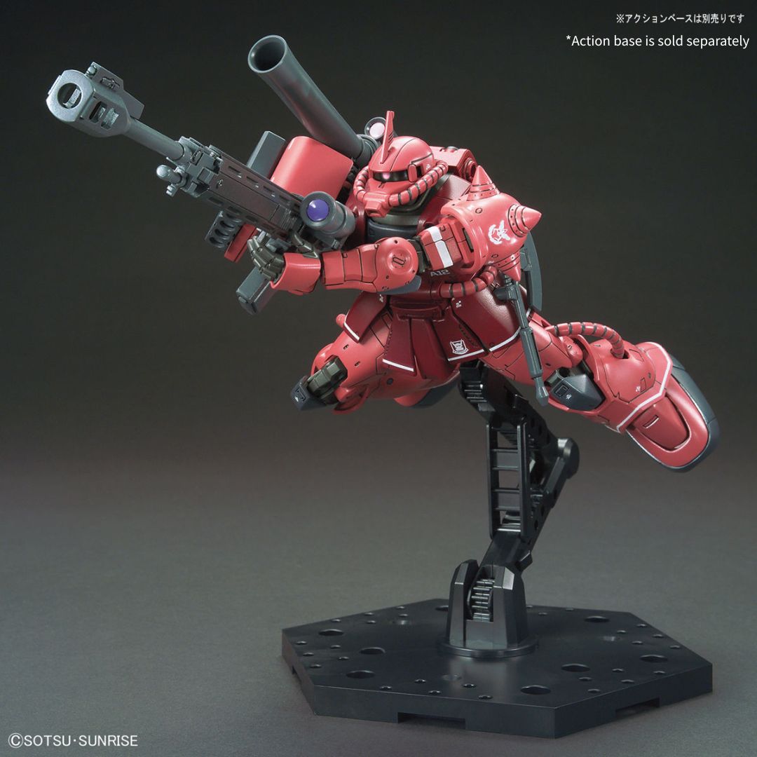 Bandai HG 1/144 MS-06S Zaku II Principality of Zeon Char Aznable's Mobile Suit (Red Comet Version)