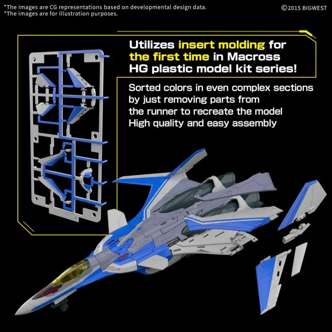 Bandai HG 1/100 VF-31J Siegried (Hayate Immelmann Use)