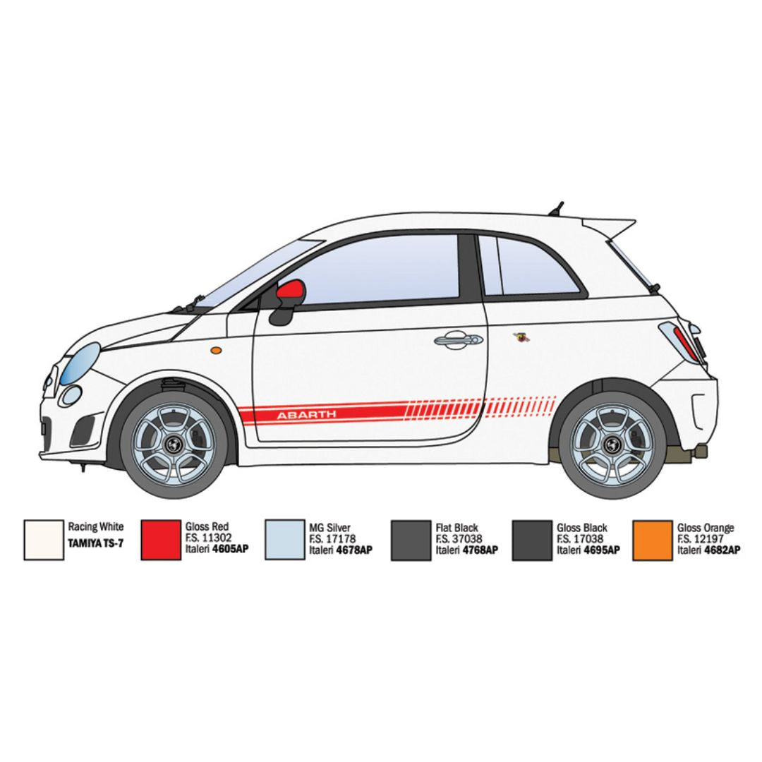 ITALERI 1/24 Fiat 500 Abarth 2008 (3674)
