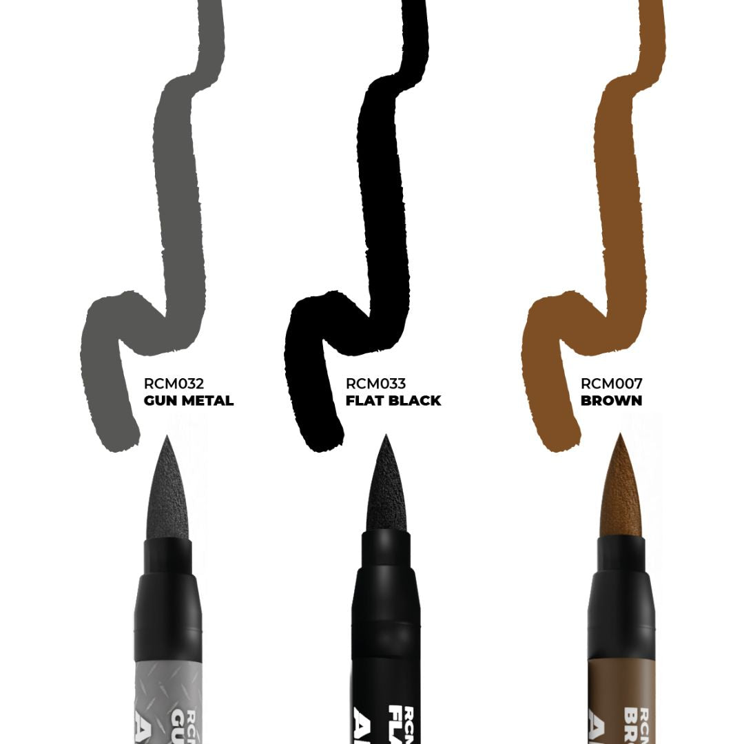 AK Interactive Real Colors Markers Set RCM103 - Weapons