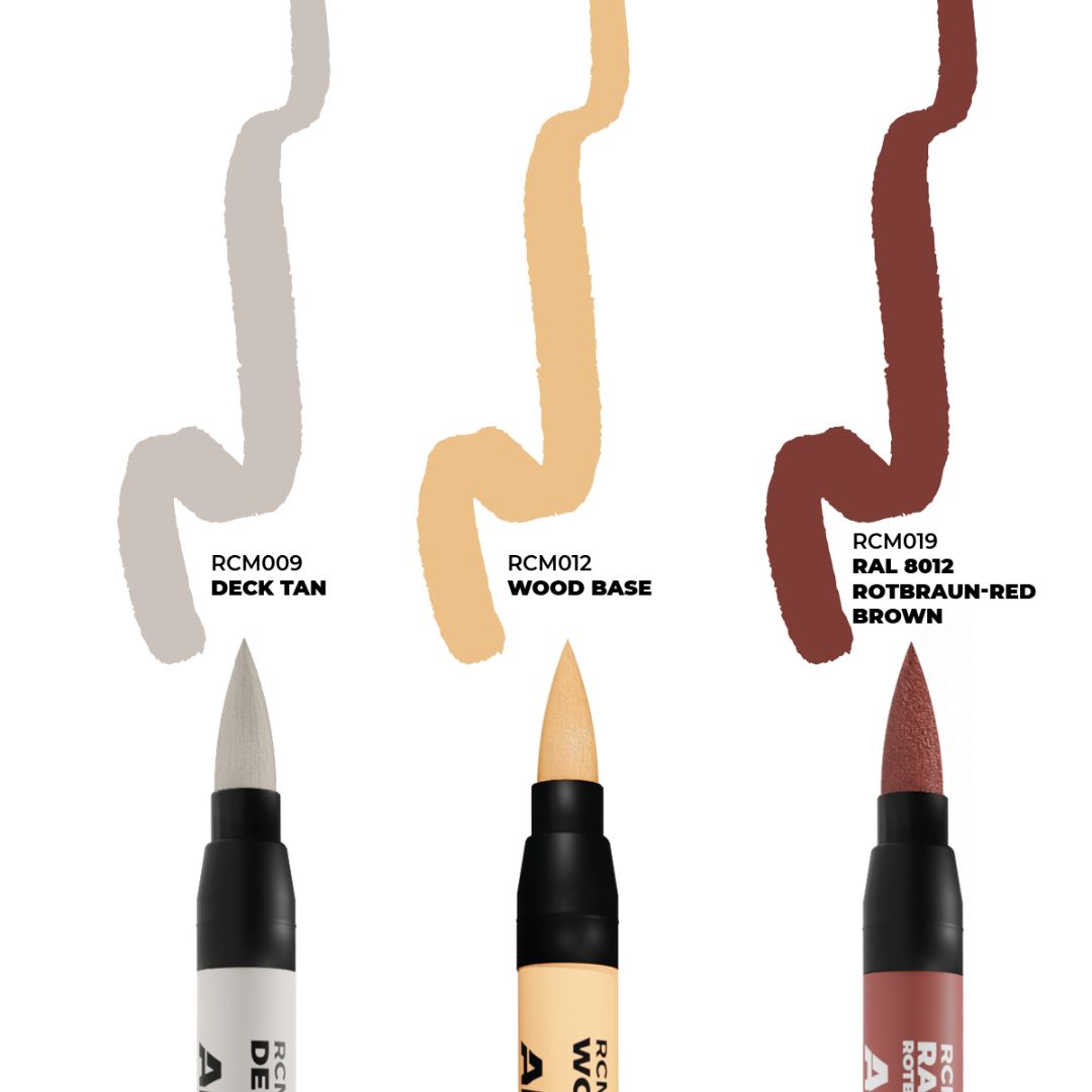 AK Interactive Real Colors Markers Set RCM104 - Ships & Decks