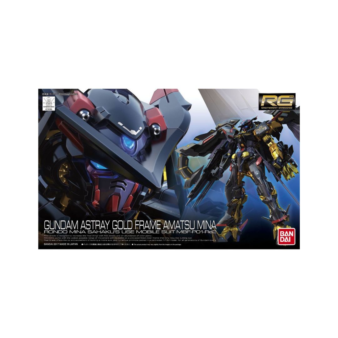 Bandai RG 1/144 No.24 MBF-P01-Re2 Gundam Astray Gold Frame Amatsu Mina