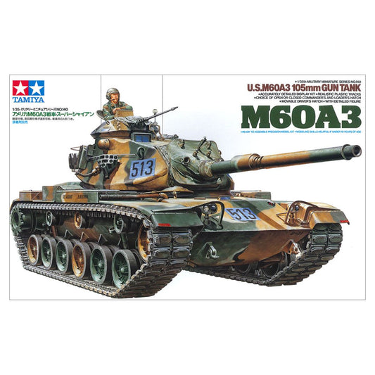 TAMIYA 1/35 U.S. M60A3 105mm Gun Tank (35140)
