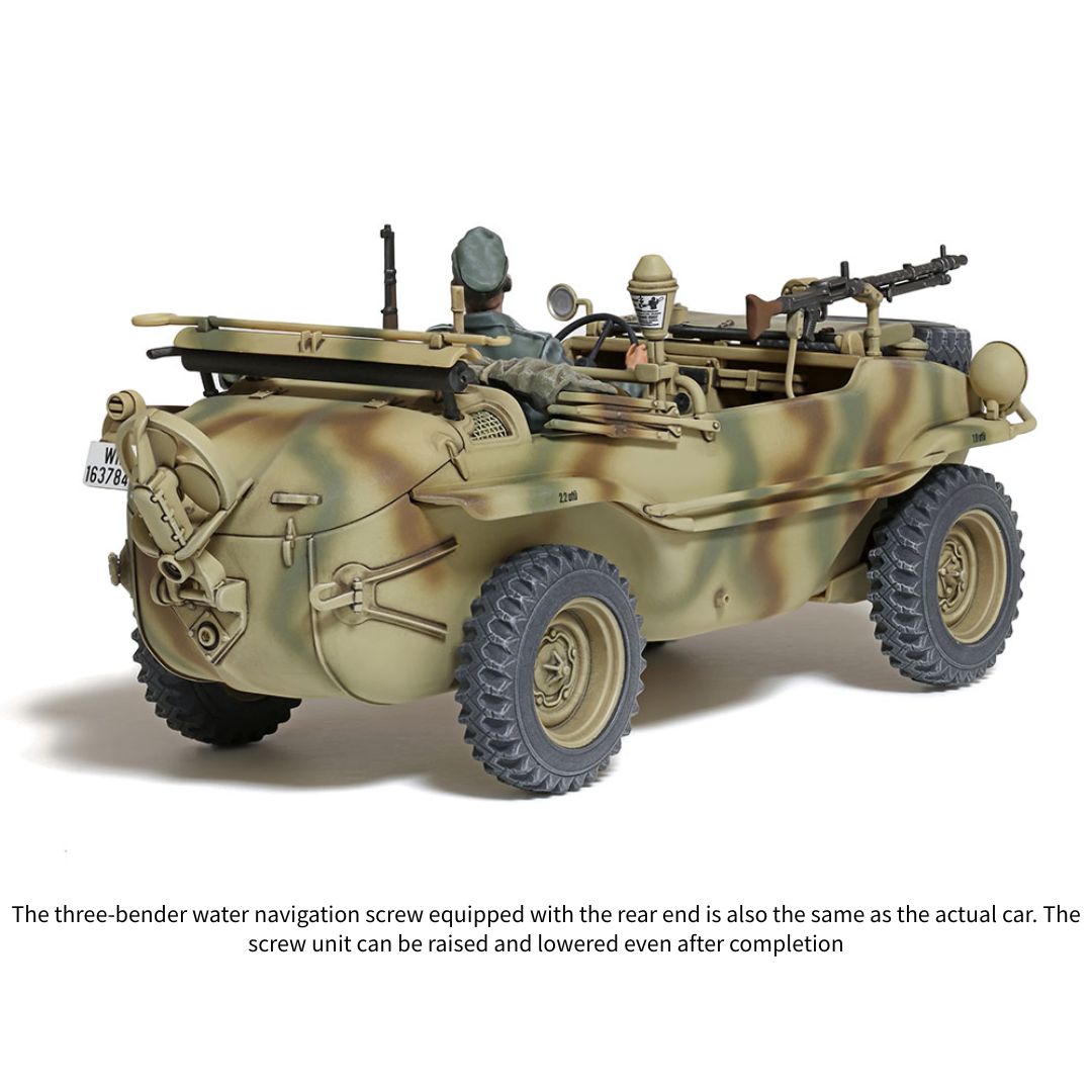 TAMIYA 1/35 German Schwimmwagen Type 166 (Wide Wheel Version) (35393)