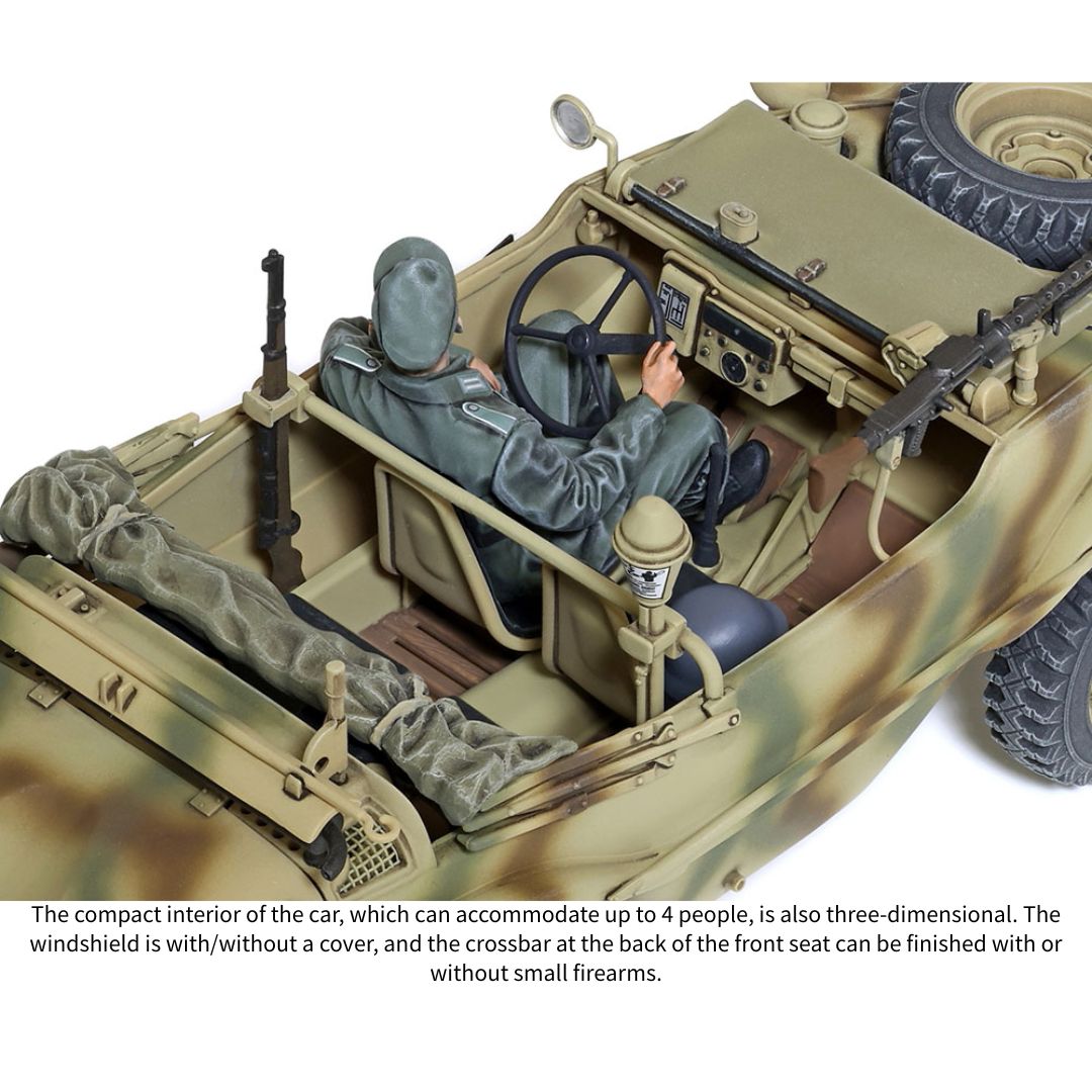 TAMIYA 1/35 German Schwimmwagen Type 166 (Wide Wheel Version) (35393)