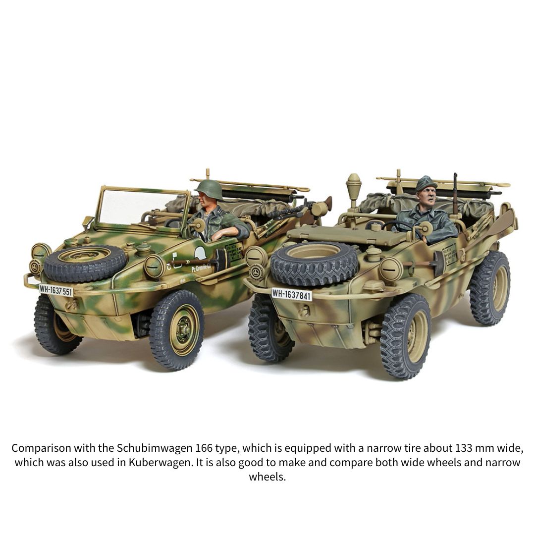 TAMIYA 1/35 German Schwimmwagen Type 166 (Wide Wheel Version) (35393)