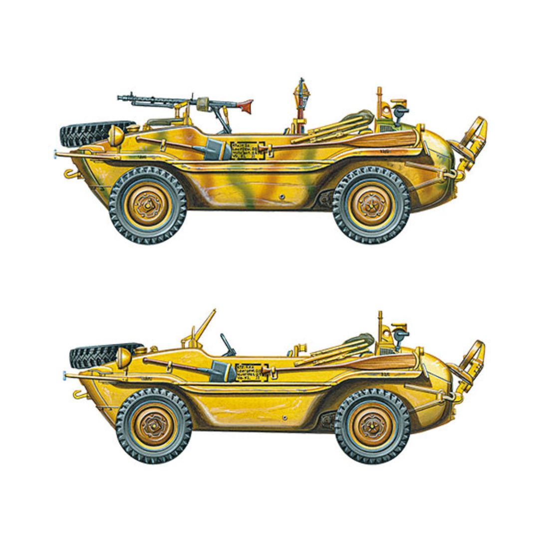 TAMIYA 1/35 German Schwimmwagen Type 166 (Wide Wheel Version) (35393)