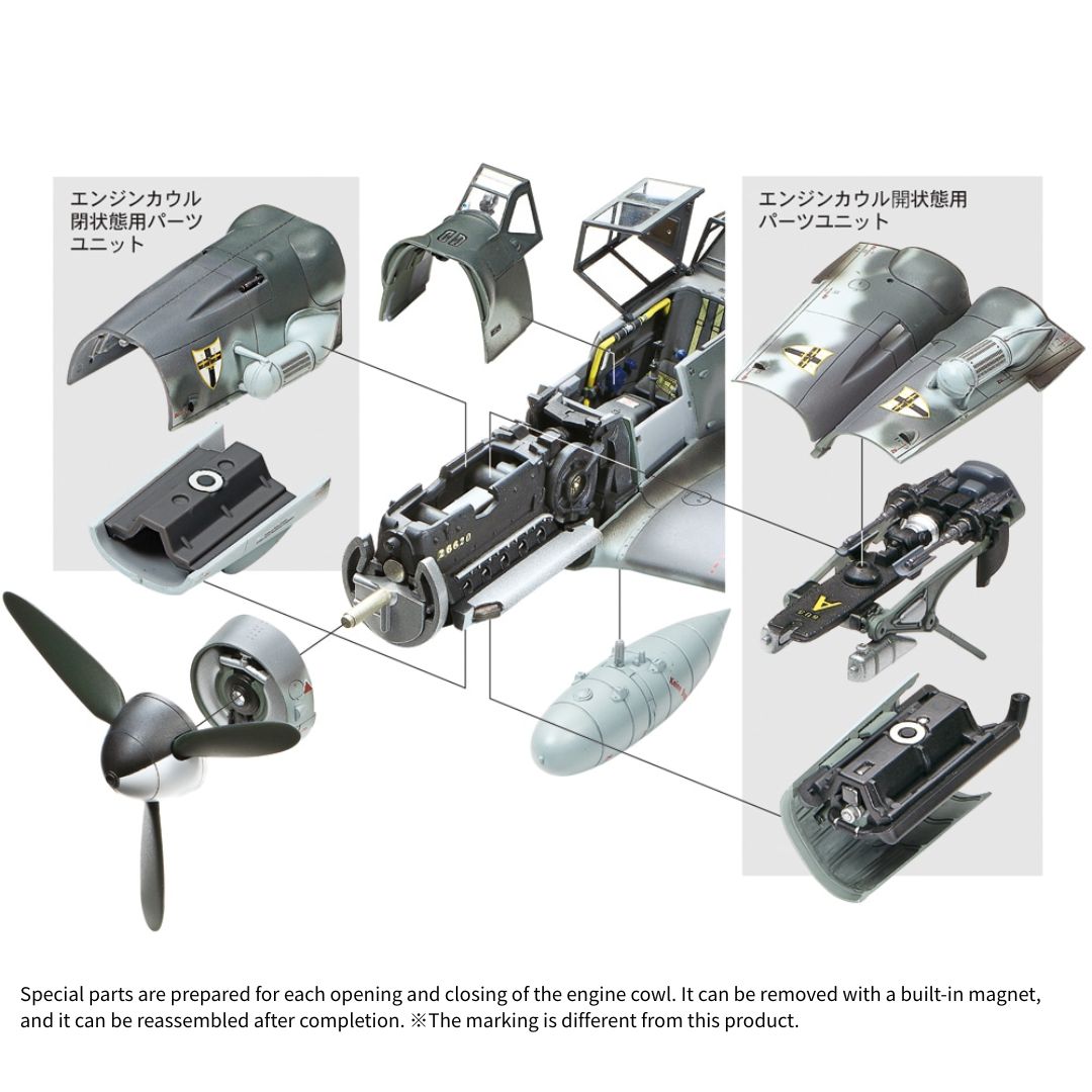 TAMIYA 1/48 Messerschmitt Bf109 G-6 Late Production (61128)