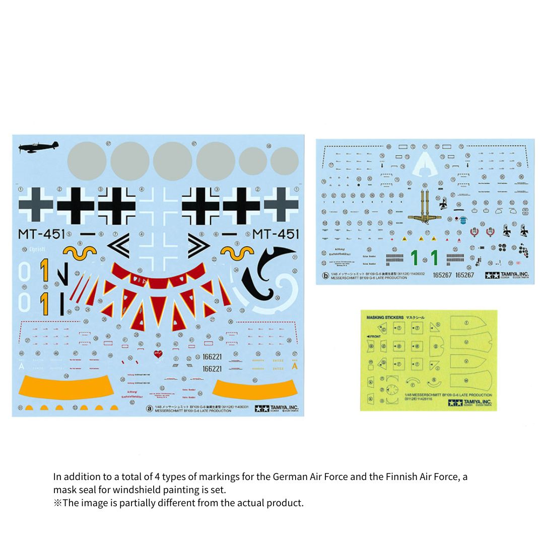 TAMIYA 1/48 Messerschmitt Bf109 G-6 Late Production (61128)
