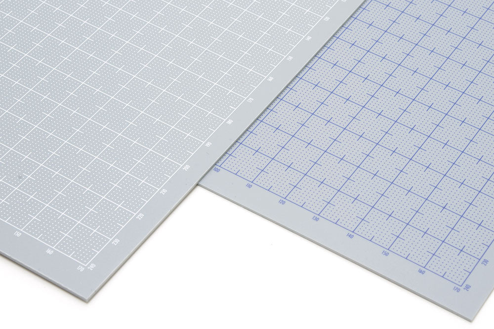 WAVE OM303 Plastic Plate B5 Grey 1.0 (Scale: White) (2 Sheets)
